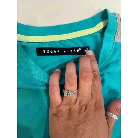 Edgar & Ash Blockcore Retro T Shirt Men’s Size Medium - Picture 3 of 4